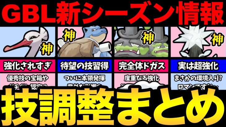 注目ポケモンが多すぎる！まだまだ話したい技調整があるんだ！いやー楽しみ！【 ポケモンGO 】【 GOバトルリーグ 】【 GBL 】【 スーパーリーグ 】