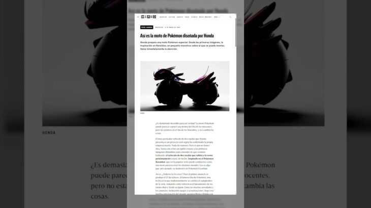 Nueva moto Pokémon