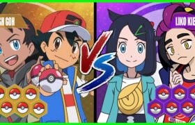 Pokémon Battle Pedia: Ash and Goh Vs Liko and Kieran