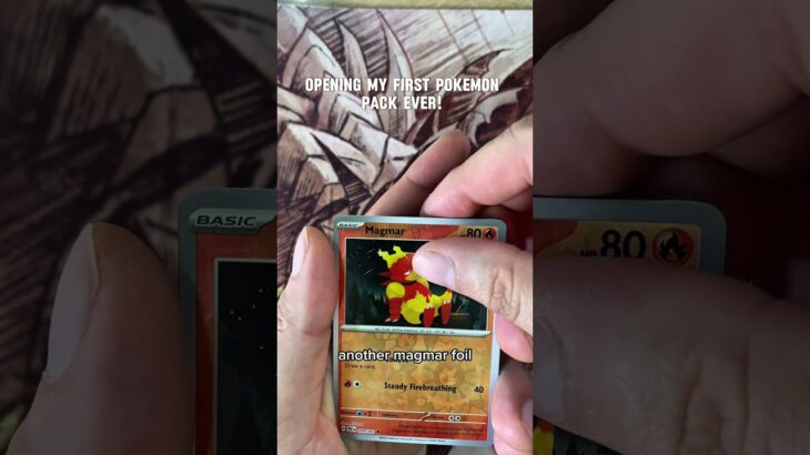Cracking my first POKÉMON pack ever! #paldeanfates #pokemon