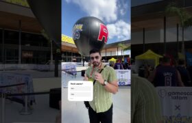 Fui no balão da equipe Rocket do pokémon Go na gamescom #pokemon #pokemongo #rkplay