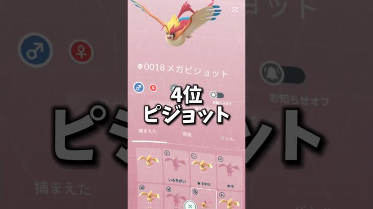 ポケモンGOひこうタイプ最強ランキング