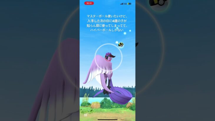 【ポケモンGOガラルフリーザー遭遇】#ガラル三鳥 #ポケモンgo #ポケモン #ガラルフリーザー #4歳児