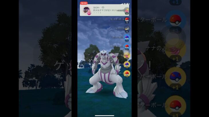 ポケモンGOレイドバトルパルキアゲットできたかな？ #ポケgo #pokemongo #ポケモンgo #pokemon #ポケゴー #ポケモン #パルキア   #shorts #short