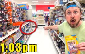 Hunting for Pokemon Cards in Target at NIGHT! (Lucky Opening)