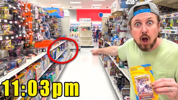 Hunting for Pokemon Cards in Target at NIGHT! (Lucky Opening)