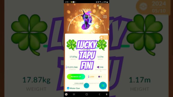 🍀LUCKY Tapu Fini! Pokemon Go! #pokemon #pokemongo #pokémongo