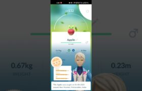 Pokemon Go Caught Wild Applin #pokemon #pokemongo #Sawk #pikachu #bulbasaur #applin  #crow #apple