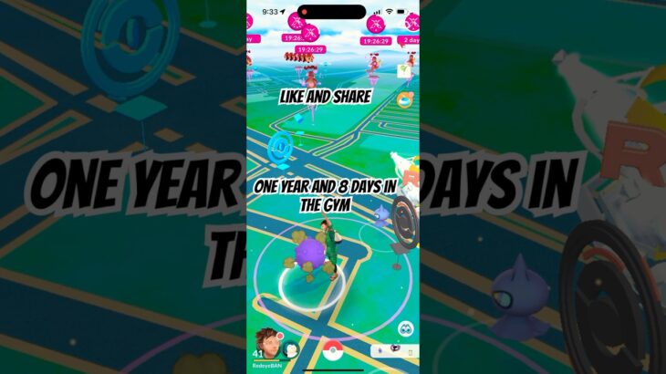 Pokemon Go | One year and 8 days in the gym #shorts