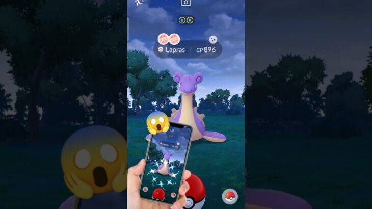 Pokemon go shiny ✨ Lapras catch in #shorts #viralshorts