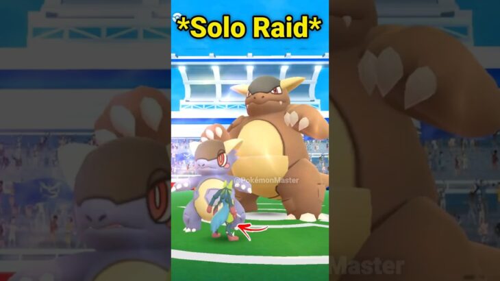 *SOLO* MEGA KANGASKHAN Raid in Pokemon GO.