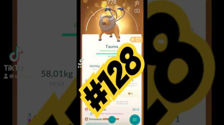 Tauros #128 Pokémon go.#pokemongotrainer #PokemonGo