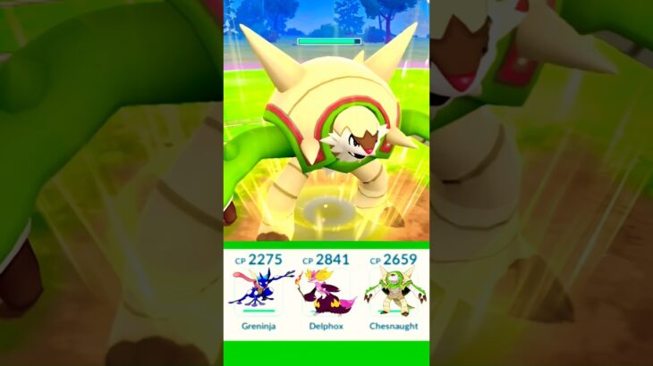 Using Full Evolve Kalos Starter 💥 in Pokemon Go 🌈 @pokemongo #shorts #pokemongo #pokemon