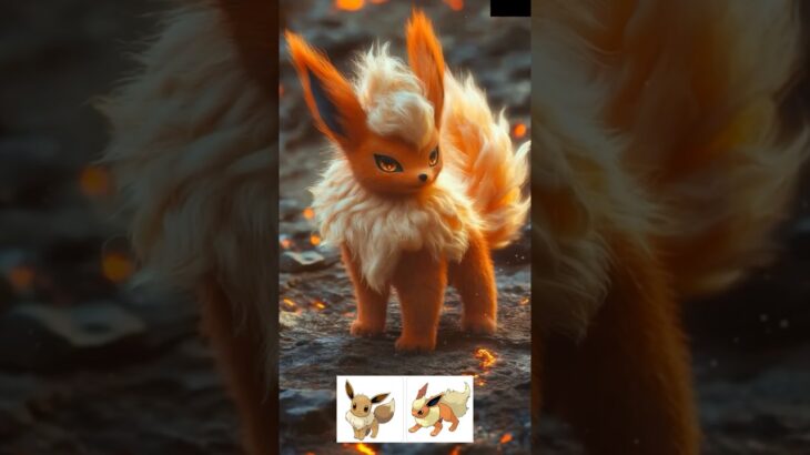 ポケモンのリアルな進化集part63 #pokemon #aiart #evolution #ポケモン #anime