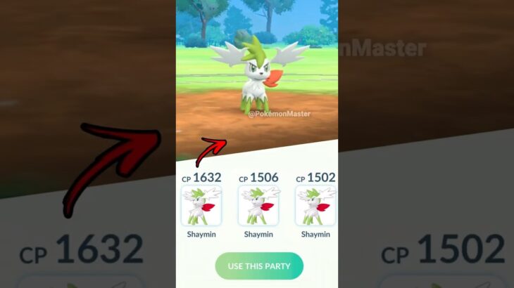 using Triple Shaymin Team in Pokemon GO.