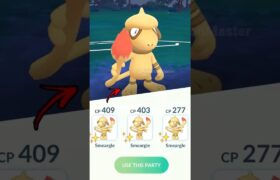 using Triple Shiny Smeargle in Pokemon GO.